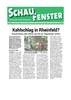Bericht Kahlschlag geplant
